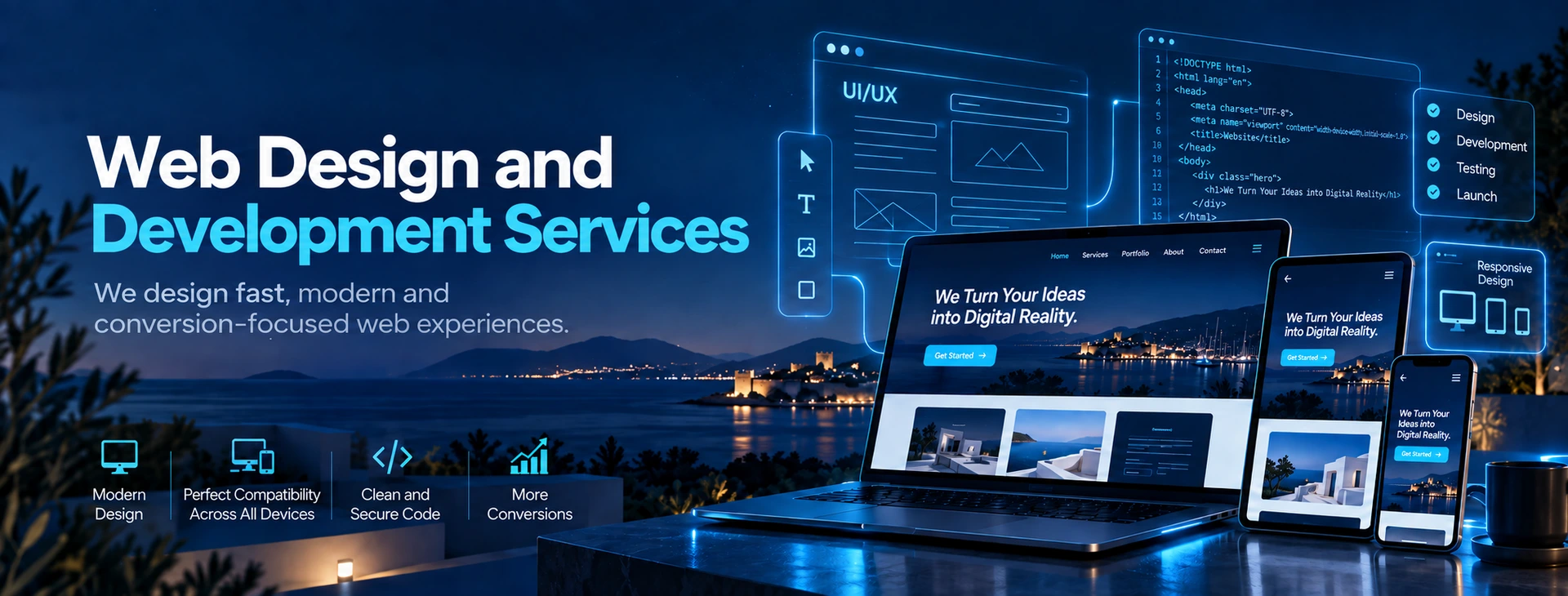 Web Design & Development — Bodrumlu.net service banner